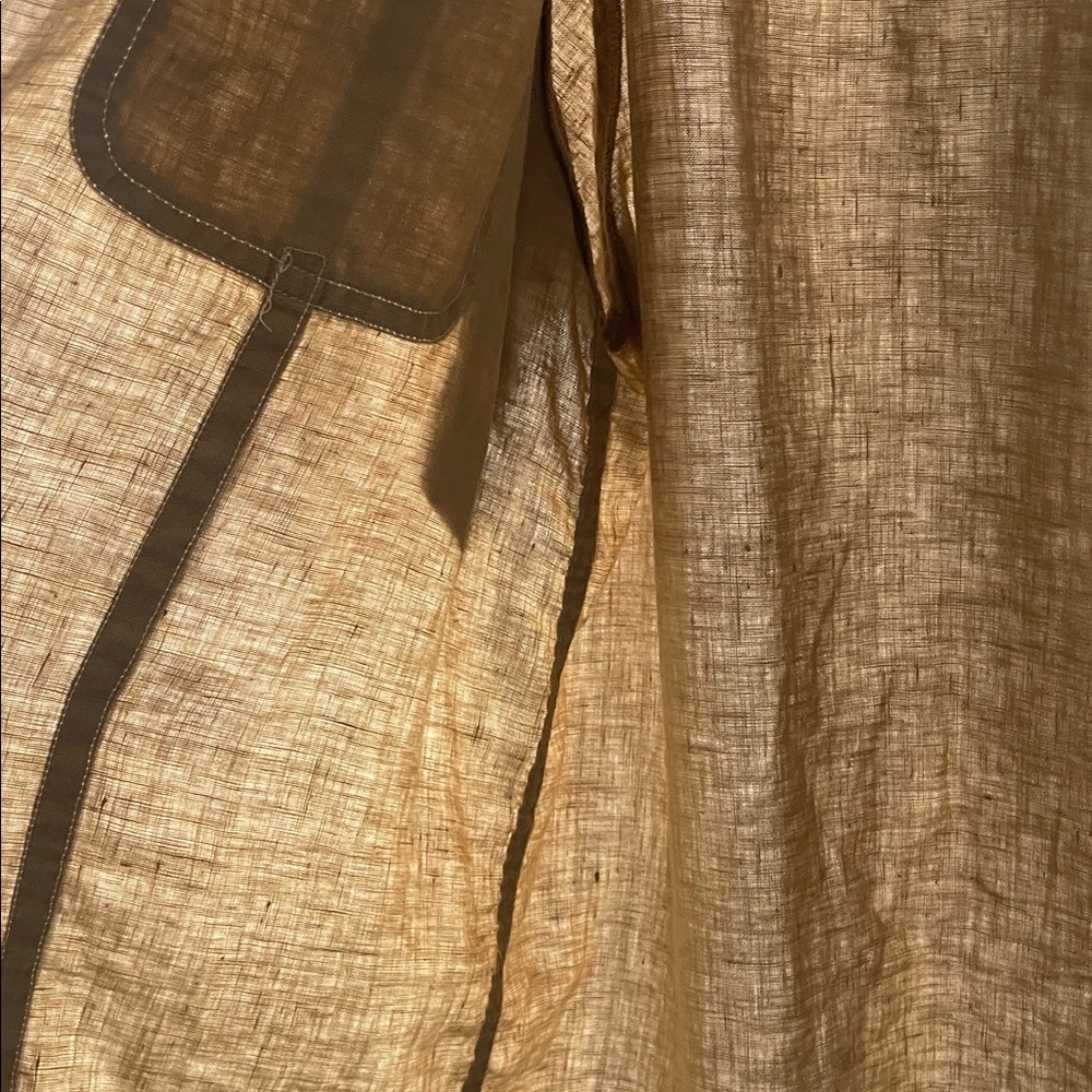 BOHO Men's Beige Short Sleeve Shirt - Picture 4 of 8